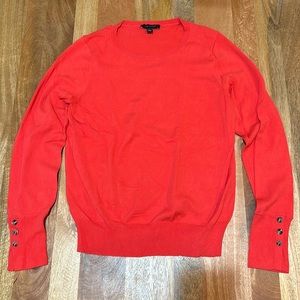 Ann Taylor coral color long sleeve shirt size large